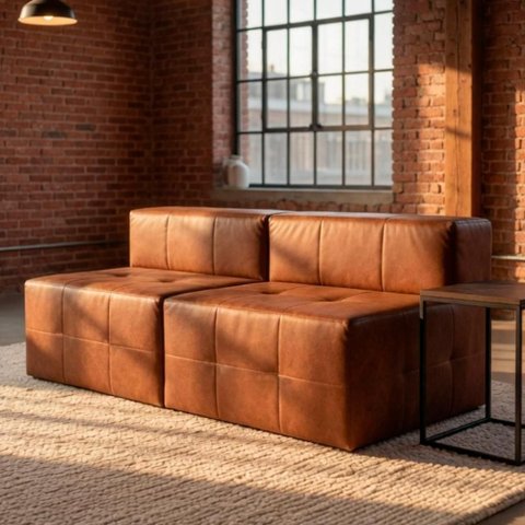 Sofá Modular Bello 2 Lugares 170cm Terracota Bom Pastor Móveis