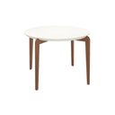 Ver imagem 5 de Mesa de Jantar 115cm Madeira Donatella 4 Lugares Vidro Redonda Cozinha