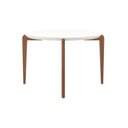 Ver imagem 4 de Mesa de Jantar 115cm Madeira Donatella 4 Lugares Vidro Redonda Cozinha