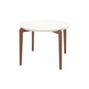 Ver imagem 2 de Mesa de Jantar 115cm Madeira Donatella 4 Lugares Vidro Redonda Cozinha