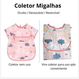 Babador Regatinha Neném Proteção Dupla Impermeável Flamingo - 10