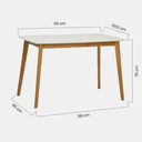 Ver imagem 2 de Escrivaninha para Quarto Áustria Cor Branco e Mel