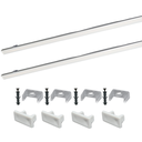 Ver imagem 1 de Perfil Sobrepor Led 17x7mm Branco 2x1m Applicato Ilunato