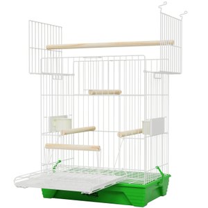 Gaiola Triplex Porta e Teto com Poleiro Calopsita Quatiguá:verde