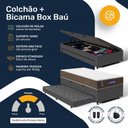 Ver imagem 6 de Cama Box Baú com Colchão Gazin de Molas Ensacadas One Face Air Light + Auxiliar de Espuma Solteiro