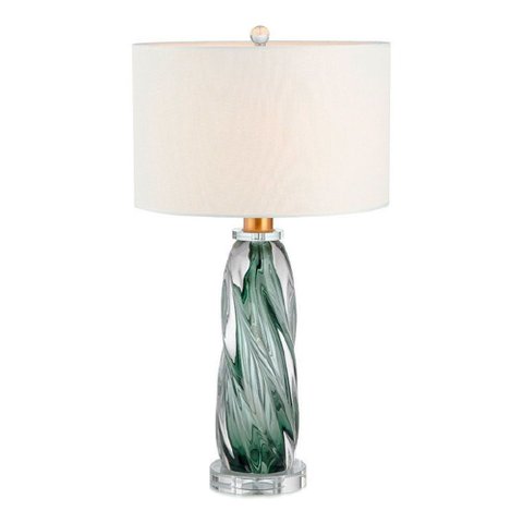 Abajur Clássico Cenia em Cristal Ideal para Sala, Quarto e Hall de Entrada - 67x38cm