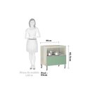 Ver imagem 2 de Balcão de Cozinha sem Tampo 80cm Misto 1 Porta Basculante e 1 Gavetão Lis Luciane Móveis