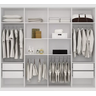 Guarda Roupa Roupeiro de Casal Branco Grande Espaçoso com 8 Portas 4 Gavetas Luxuoso 2,38x2,17 Vip - 2