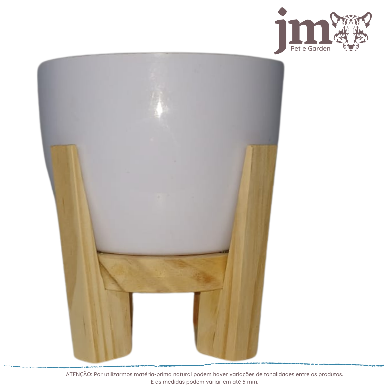 Suporte Cachepot de Mesa Vaso Planta Luxo Médio - 4