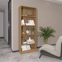 Ver imagem 3 de Estante Escritório Multiuso 60 Cm Multimóveis Cr25039 Amêndoa
