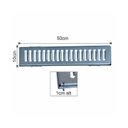 Ver imagem 5 de Kit 10 Ralo Grelha Linear e Caixilho Aço Galvanizado 10x50cm