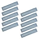 Ver imagem 1 de Kit 10 Ralo Grelha Linear e Caixilho Aço Galvanizado 10x50cm