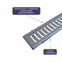 Ver imagem 4 de Kit 10 Ralo Grelha Linear e Caixilho Aço Galvanizado 10x50cm