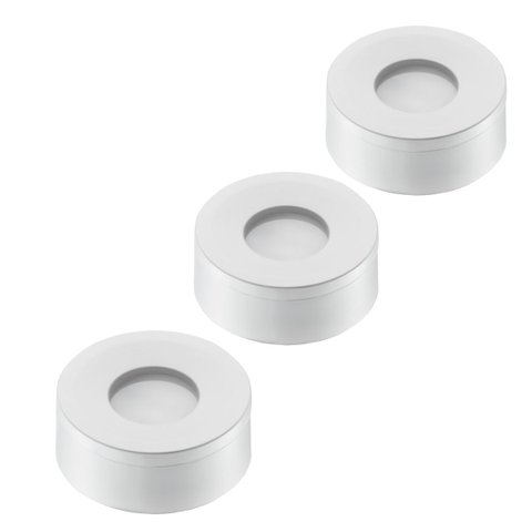 Kit 3 Spot Led Redondo Sobrepor Embutir P/ Móveis Nichos:branco Frio/branco