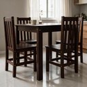 Ver imagem 3 de Mesa de Jantar Repleta Madeira Maciça 90x75 cm
