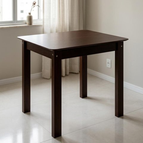 Mesa de Jantar Repleta Madeira Maciça 90x75 cm