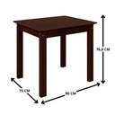 Ver imagem 4 de Mesa de Jantar Repleta Madeira Maciça 90x75 cm