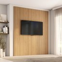 Ver imagem 1 de Painel Liso para TV 75 Polegadas Planejado 200x230cm Aruá CabeCasa MadeiraOriginals Marrom/Jatobá