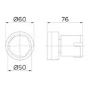 Ver imagem 2 de Acabamento para Registro Docol Riva 449806 para Base Deca 1-2", 3-4" e 1" Cromado