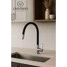 Torneira Colorida Cano Silicone Flexivel Preta Bancada C 70:preto - 4