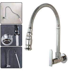 Torneira Cozinha Banheiro Gourmet Flexível de Metal para Bancada / Mesa na Cor Cromado
