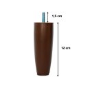 Ver imagem 3 de Kit para Cama Box com 14 Pés Cônico Marrom Altura 12cm