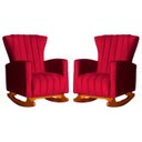 Ver imagem 1 de Kit 02 Poltronas Balanço Melinda Veludo