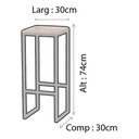 Ver imagem 5 de Kit 2 Banqueta Alta Industrial Moderna P/ Balcão Bistro Cozinha Preto