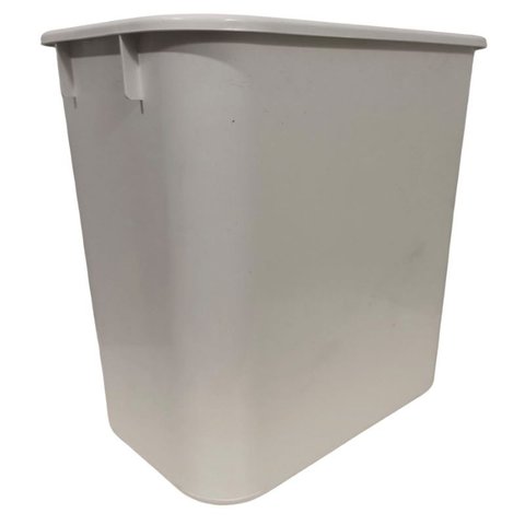 Lixeira Cesto Retangular 12LT sem Tampa Resistente Jsn Bca