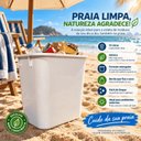 Ver imagem 4 de Lixeira Cesto Retangular 12LT sem Tampa Resistente Jsn Bca