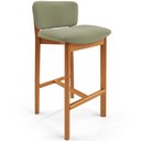 Ver imagem 1 de Banqueta Alta para Cozinha Sala de Jantar Bar Dara L02 Bouclê Oliva - Lyam Decor