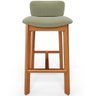 Banqueta Alta para Cozinha Sala de Jantar Bar Dara L02 Bouclê Oliva - Lyam Decor - 3