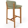 Banqueta Alta para Cozinha Sala de Jantar Bar Dara L02 Bouclê Oliva - Lyam Decor - 7