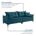 Ver imagem 2 de Sofá 4 Lugares 290cm com Almofadas Zurique 