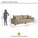 Ver imagem 3 de Sofá 4 Lugares 290cm com Almofadas Zurique