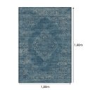 Ver imagem 5 de Tapete Belga Harmony Trendy 9863 Azul 1.00x1.40m