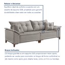 Ver imagem 4 de Sofá 4 Lugares 290cm com Almofadas Zurique 
