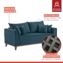 Ver imagem 3 de Sofá 4 lugares com Almofadas Porto