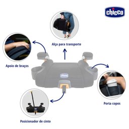 Assento Infantil de Elevação para Carro GOFIT PLUS Chicco Pretopara Carro GOFIT PLUS Chicco Preto - 2 Assento Infantil de Elevação para Carro GOFIT PLUS Chicco Pretopara Carro GOFIT PLUS Chicco Preto - 2