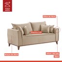 Ver imagem 4 de Sofá 4 lugares com Almofadas Porto