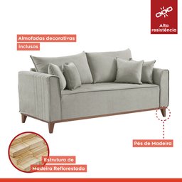 Sofá 4 lugares com Almofadas M46  - 2