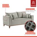 Ver imagem 3 de Sofá 4 lugares com Almofadas Porto