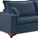 Ver imagem 4 de Sofá Living 4 Lugares 240cm Pés Madeira Maciça Nápoles Linho
