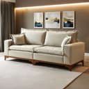 Ver imagem 1 de Sofá 4 lugares com Almofadas Nápoles 