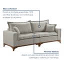 Ver mais imagens de Sofá 4 lugares com Almofadas Nápoles 