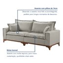 Ver imagem 6 de Sofá 4 lugares com Almofadas Nápoles 