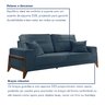 Sofá 4 lugares 220cm com Almofadas Milão  - 4
