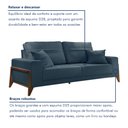 Ver imagem 4 de Sofá 4 lugares 220cm com Almofadas Milão