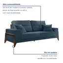 Ver imagem 2 de Sofá 4 lugares 220cm com Almofadas Milão