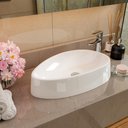 Ver imagem 1 de Cuba Pia para Banheiro Lavabo Apoio Sobrepor 44cm X 27cm Jade Movelove